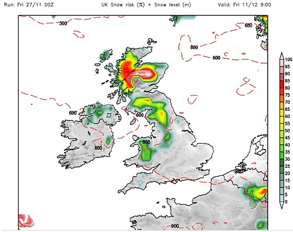 UK and Europe weather forecast latest, November 30: