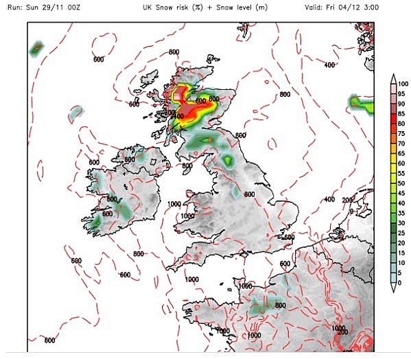 UK and Europe weather forecast latest, December 1: Temperature plunges and five day snow blitz expected in the UK