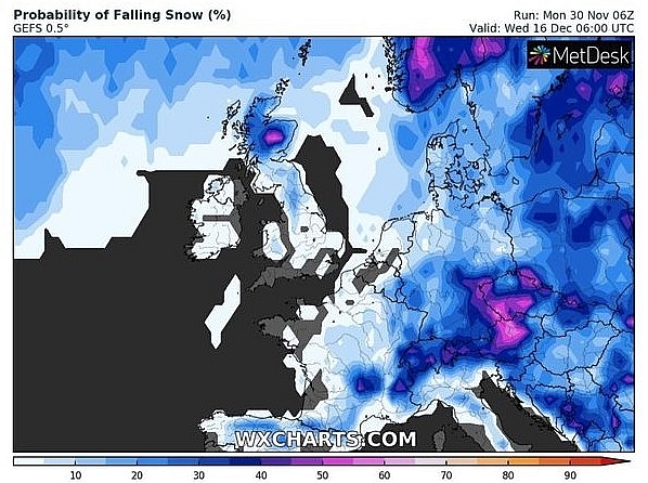 UK and Europe weather forecast latest, December 2: Freezing temperatures, fog and snow start the Christmas season