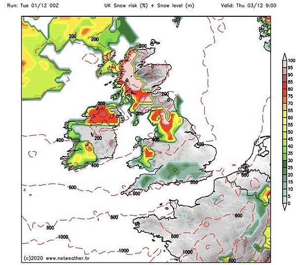 UK and Europe weather forecast latest, December 3: Freezing cold arrives with an alarming snow plume