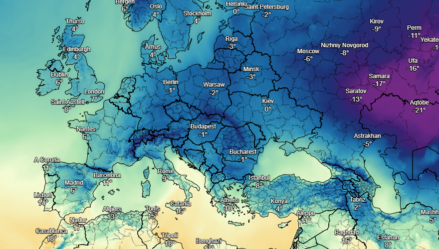 UK and Europe weather forecast latest, December 3: Freezing cold arrives with an alarming snow plume