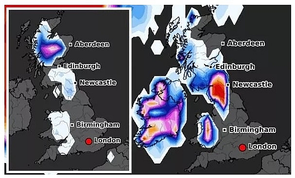 UK and europe weather forecast latest, december 5: wintry smash into britain with a new snow alert issued