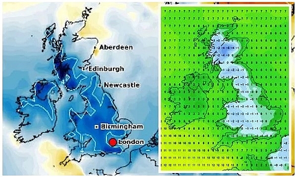 UK and Europe weather forecast latest, December 6: Weather maps turn blue with freezing temperatures leading snow