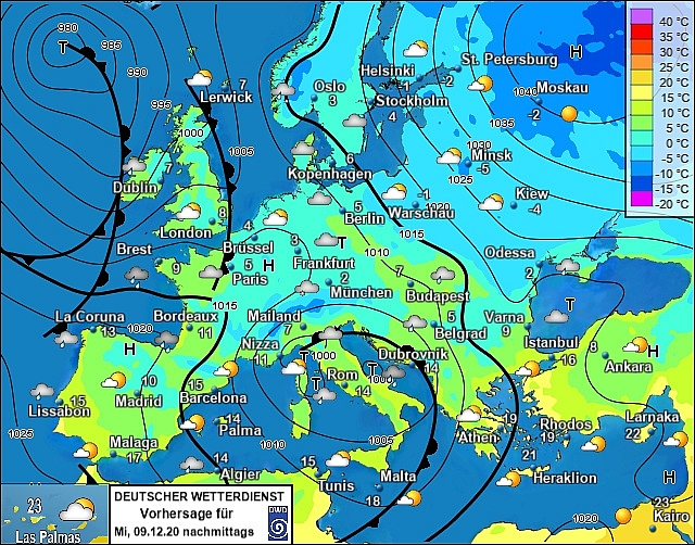 UK and Europe weather forecast latest, December 9: Temperatures plummet below freezing with threat of snow showers