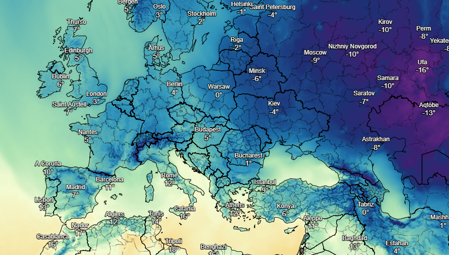 UK and Europe weather forecast latest, December 9: Temperatures plummet below freezing with threat of snow showers