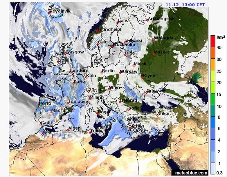 India weather forecast latest, December 11: Snowfall to sweep some places with light rain