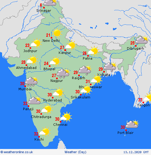 India weather forecast latest, December 13: Minimum temperature to fall again after a western disturbance