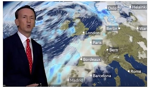 UK and Europe weather forecast latest, December 15: A persistent band of blustery rain to cover the UK