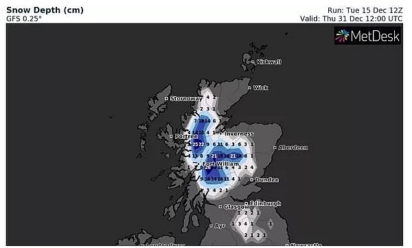 UK and Europe weather forecast latest, December 17: Bitterly cold air brings wintry conditions and snow to cover the UK