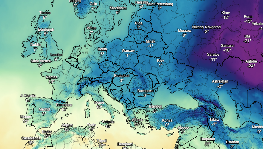 UK and Europe weather forecast latest, December 21: Freezing sub zero temperatures and snow to sweep over the UK during Christmas week