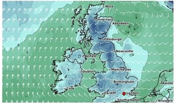 uk and europe weather forecast latest december 22 low pressure wintry conditions to cover the uk amid freezing air