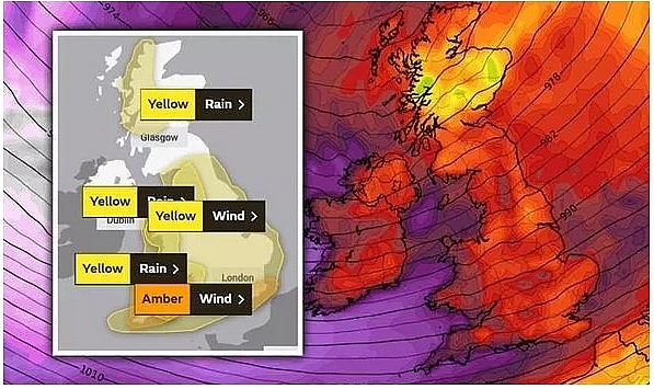 UK and Europe weather forecast latest, December 26: Amber warning for wind and rain this weekend in light of Storm Bella