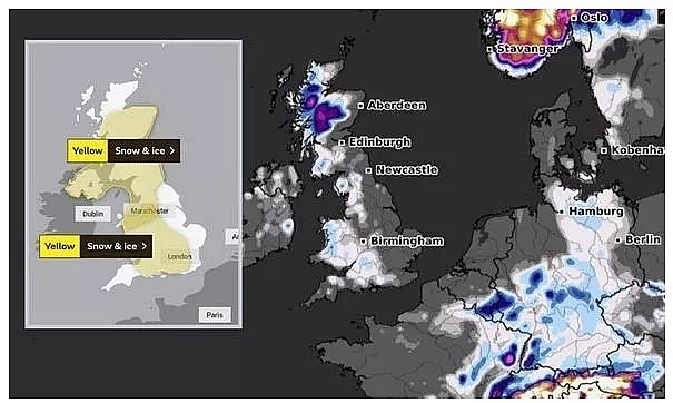 UK and Europe weather forecast latest, December 28: Storm Bella heading to Britain as shown by horrifying weather maps