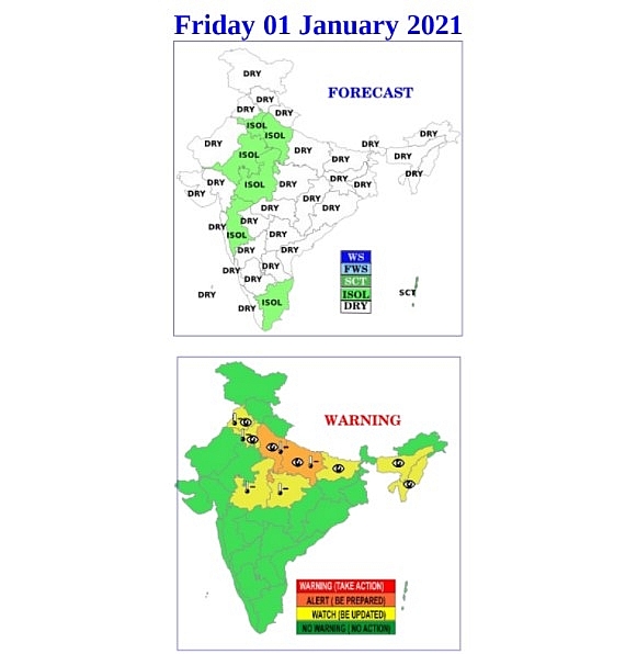 India Weather Forecast Latest, January 1: Minimum Temperatures In ...