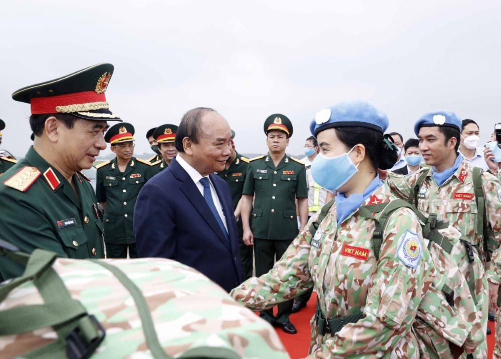 President Praises Peacekeeping Mission as Bright Spot of Vietnam's Multilateral Foreign Policy