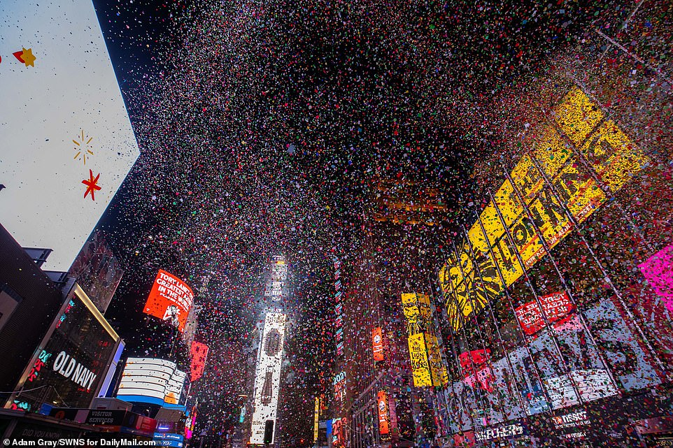 US's Times Square celebrates 2021 beginning