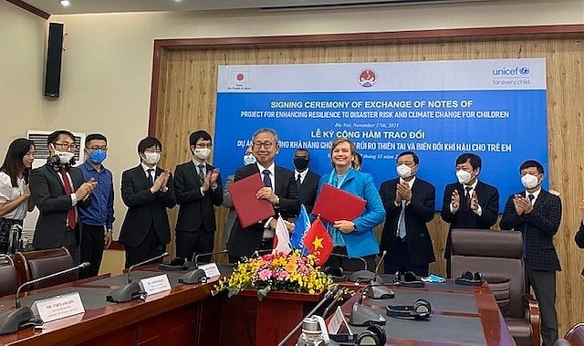 Japan, UNICEF to Help Vietnam Enhance Resilience to Disaster Risks for Children