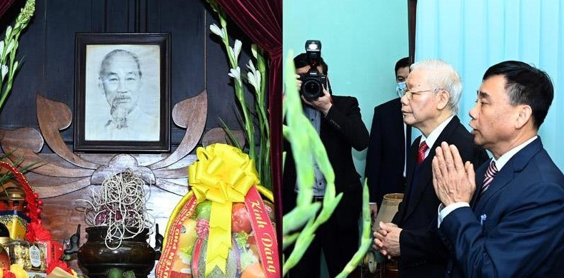 top leader visits house no67 in tribute to president ho chi minh