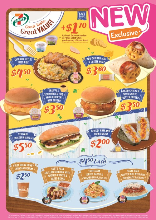 Enjoy Great Taste and Great Value with 7-Eleven’s new line-up of ready-to-eat treats!