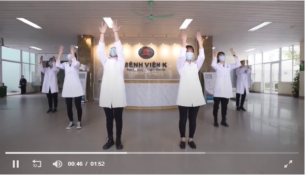 Video: So hot dance from doctors and nurses in the biggest cancer treatment hospital for Covid-19 push back