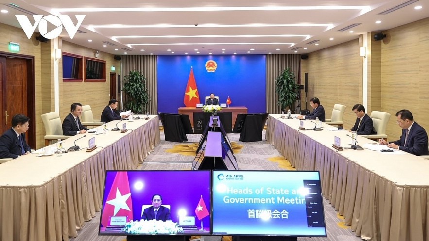PM Pham Minh Chinh and other officials attend the summit from Hanoi.