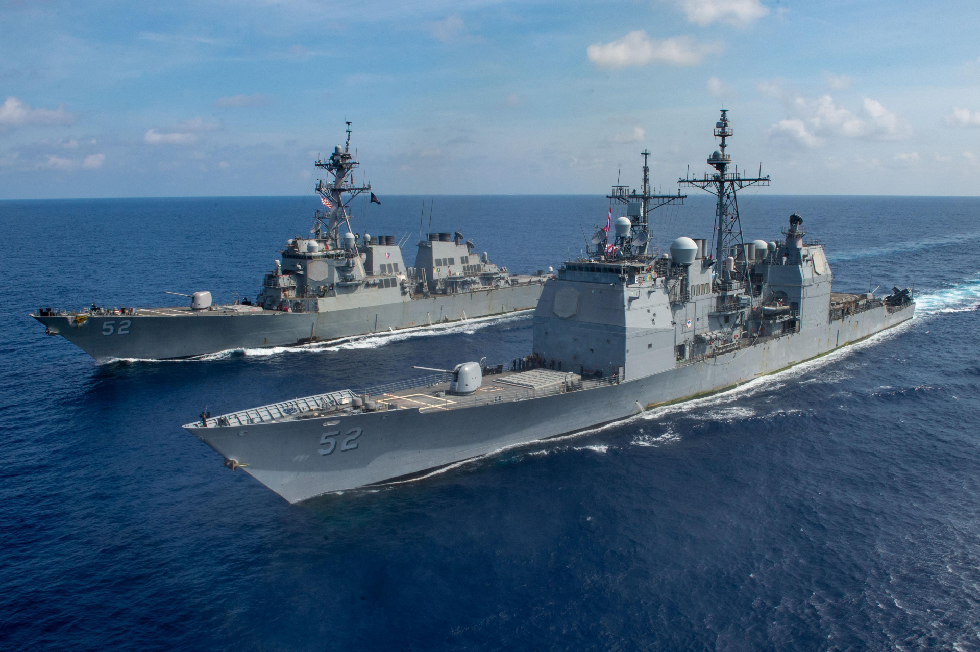 us sends warships on patrol near east sea standoff amid rising tensions
