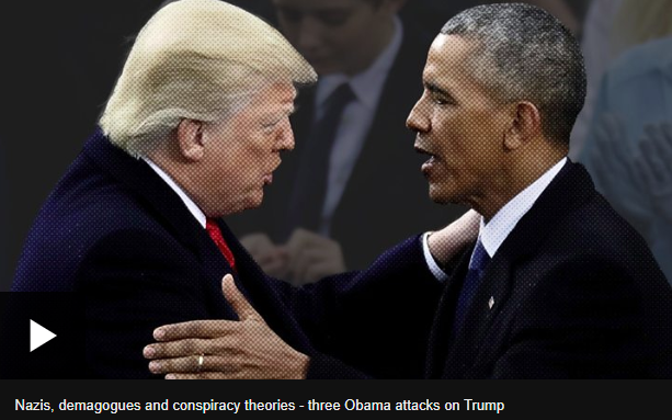 us presidents obamagate hashtag by trump and an absolute chaotic disaster criticized by obama