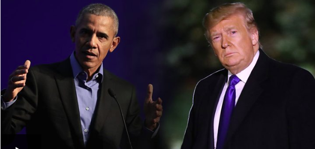 us presidents obamagate hashtag by trump and an absolute chaotic disaster criticized by obama