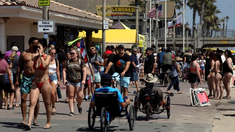 Memorial Day in the US, no-mask crows anywhere, 6 people shot-hurt as coronavirus deaths near 100,000