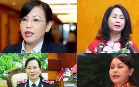 Portraits of eight female Secretaries of provincial Party Committees