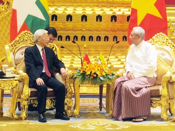 myanmar and vietnamese leaders exchange congratulatory messages on the 45th anniversary of diplomatic relation establishment