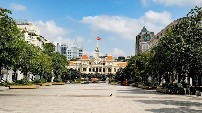 Empty street in Ho Chi Minh City (Photo: VNA)