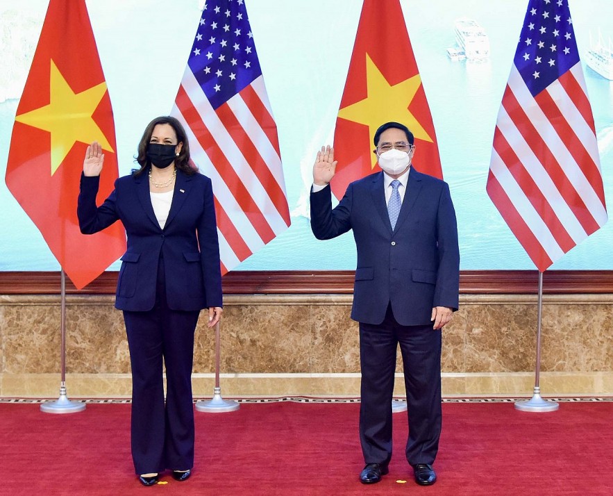 Prime Minister Pham Minh Chinh and US Vice President Kamala Harris. Photo: 
