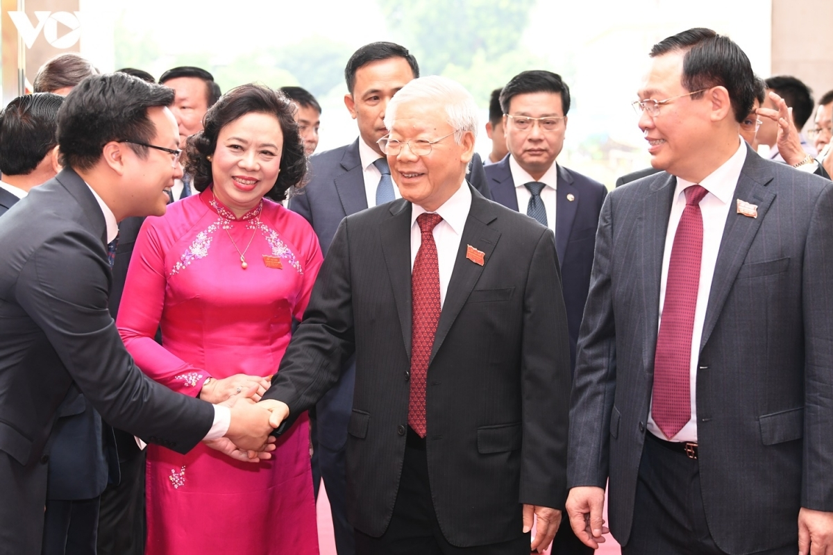 Top leader, Party General Secretary attends Hanoi Party Congress