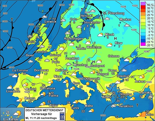 UK and europe weather forecast latest, november 11: gloomy with midweek downpour heavy rain in britain