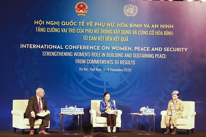 women to promote building and sustaining the world peace