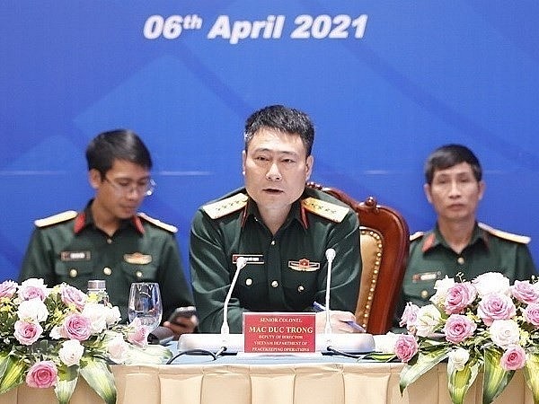 Colonel Mac Duc Trong, deputy head of the Vietnam Department of Peacekeeping Operations (Photo: VNA)