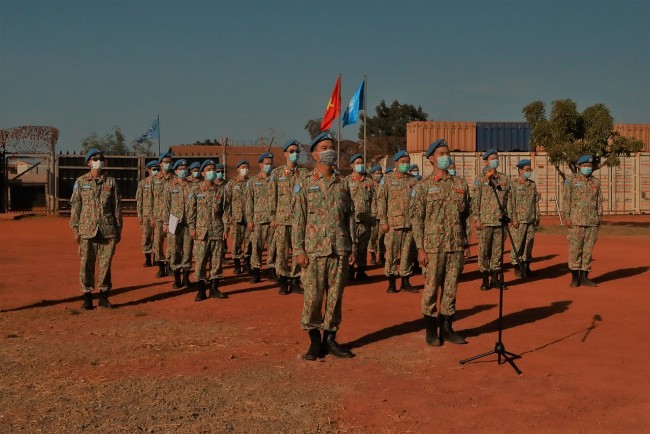 Vietnam's National Flag Flutters in South Sudan for 2022