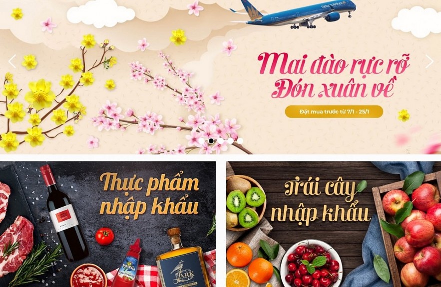 Vietnam Airlines' VNAMALL offers goods and services in both aviation and non-aviation sectors. Photo: VOV