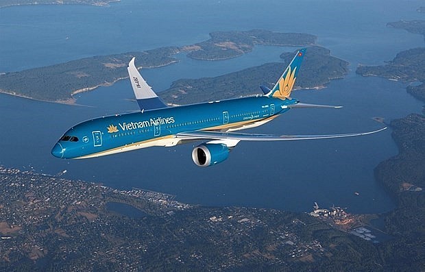 An airplane of national flag carrier Vietnam Airlines. Photo: VNA