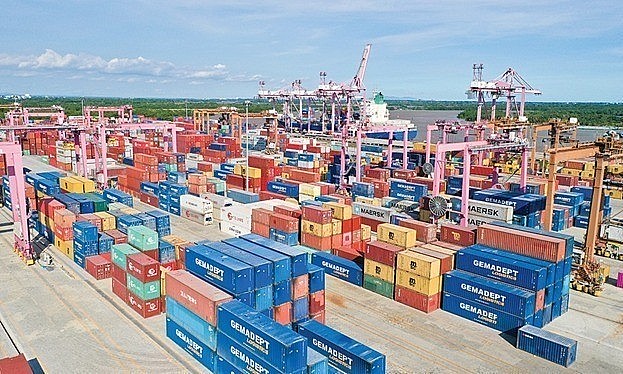 Cargo waiting to be shipped at the SP-ITC International Container Terminal in HCMC. Photo: ITC