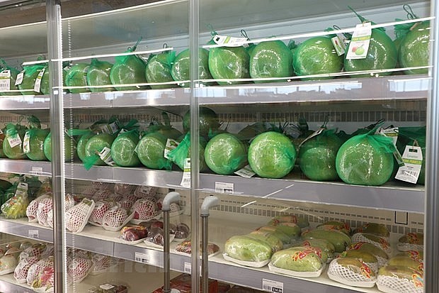 Longdan has about 10 supermarkets specialising in Asian products, of which Vietnamese products make up about 30 percent. Photo: VNA