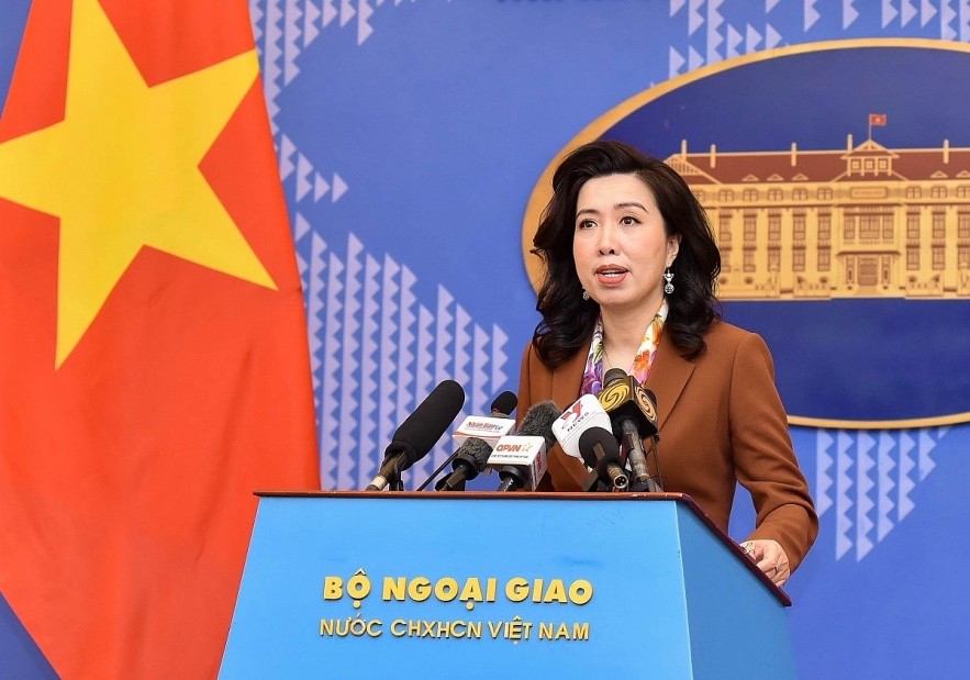 Spokesperson of the Ministry of Foreign Affairs Le Thi Thu Hang. Photo: VOV