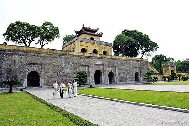 Doan Mon is one of the main entrances to the Thang Long citadel. Basing on construction materials and remaining architectural style of the relics, it can be affirmed that current Doan Mon was built under Le Dynasty and restored in Nguyen Dynasty. Photo: VNA