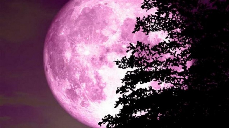Local people will have chance to admire April's full moon at around 1:55 a.m. on April 17. Photo: Internet
