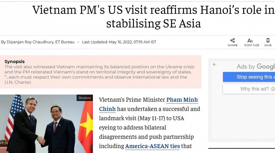 International Press: Vietnam Plays Key Role in Shaping US-ASEAN Relations