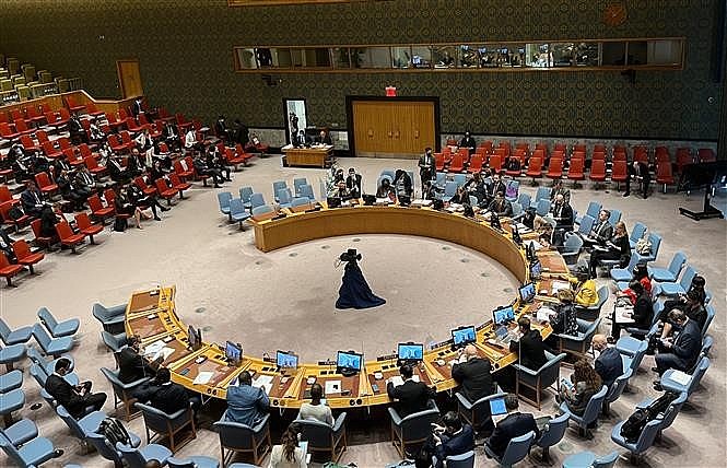 The UNSC open debate on the protection of civilians in armed conflicts on May 25. Photo: VNA