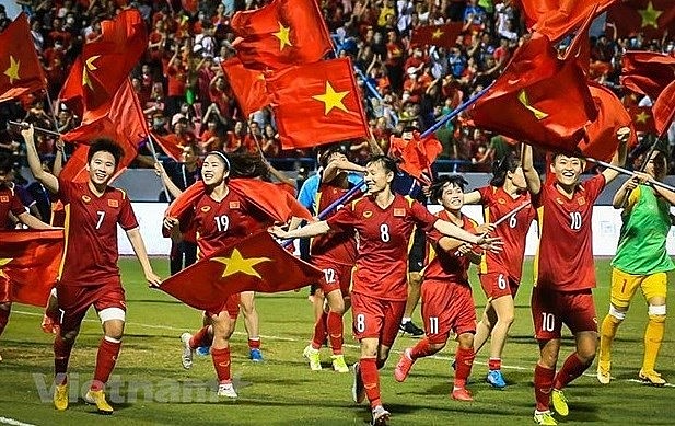 The U23 men’s and women’s football teams will be awarded the third-class Labour Order. Photo: VNA