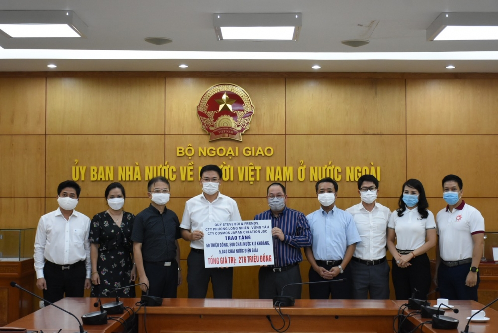 Overseas Vietnamese present donations for Covid-19 fight