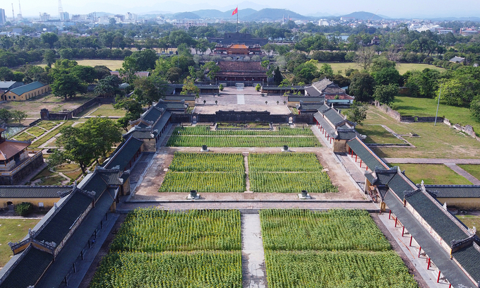 The Hue Imperial Citadel, a popular tourist destination in Hue. Photo: VnExpress